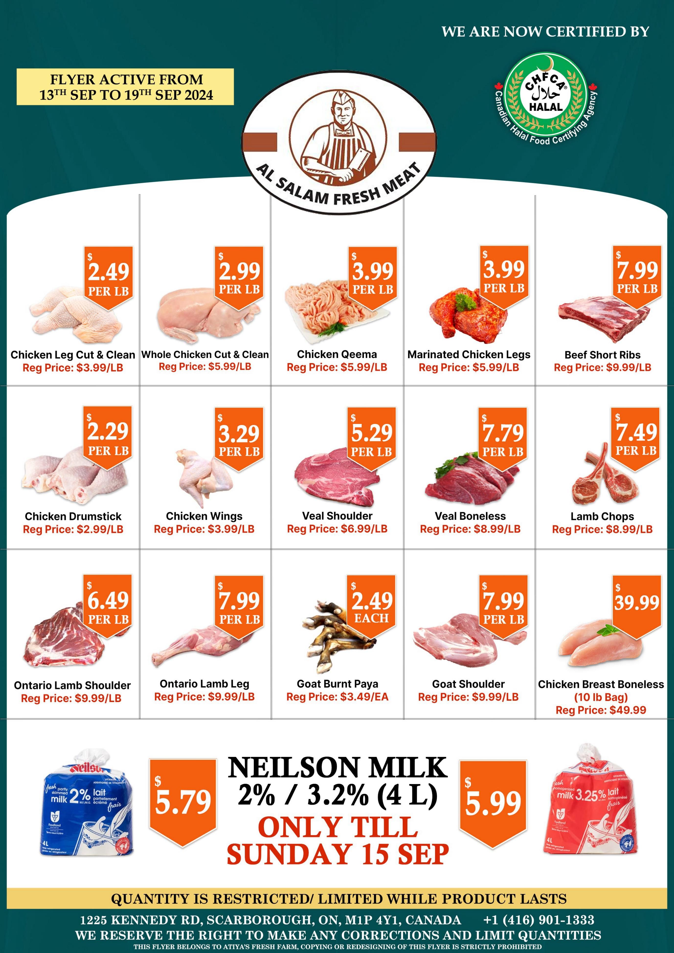 Atiya's Fresh Farm Flyer September 13 to 19