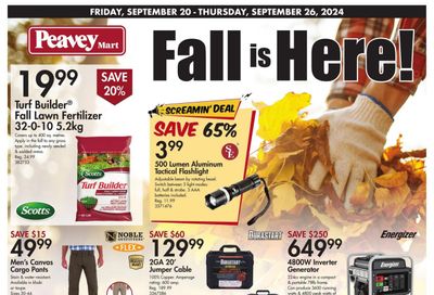 Peavey Mart Flyer September 20 to 26