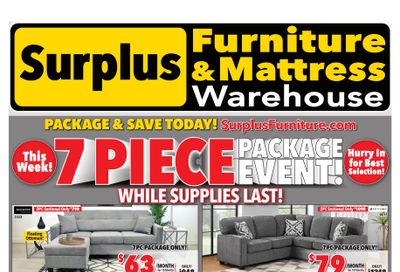 Surplus Furniture & Mattress Warehouse (Brandon) Flyer September 16 to 29