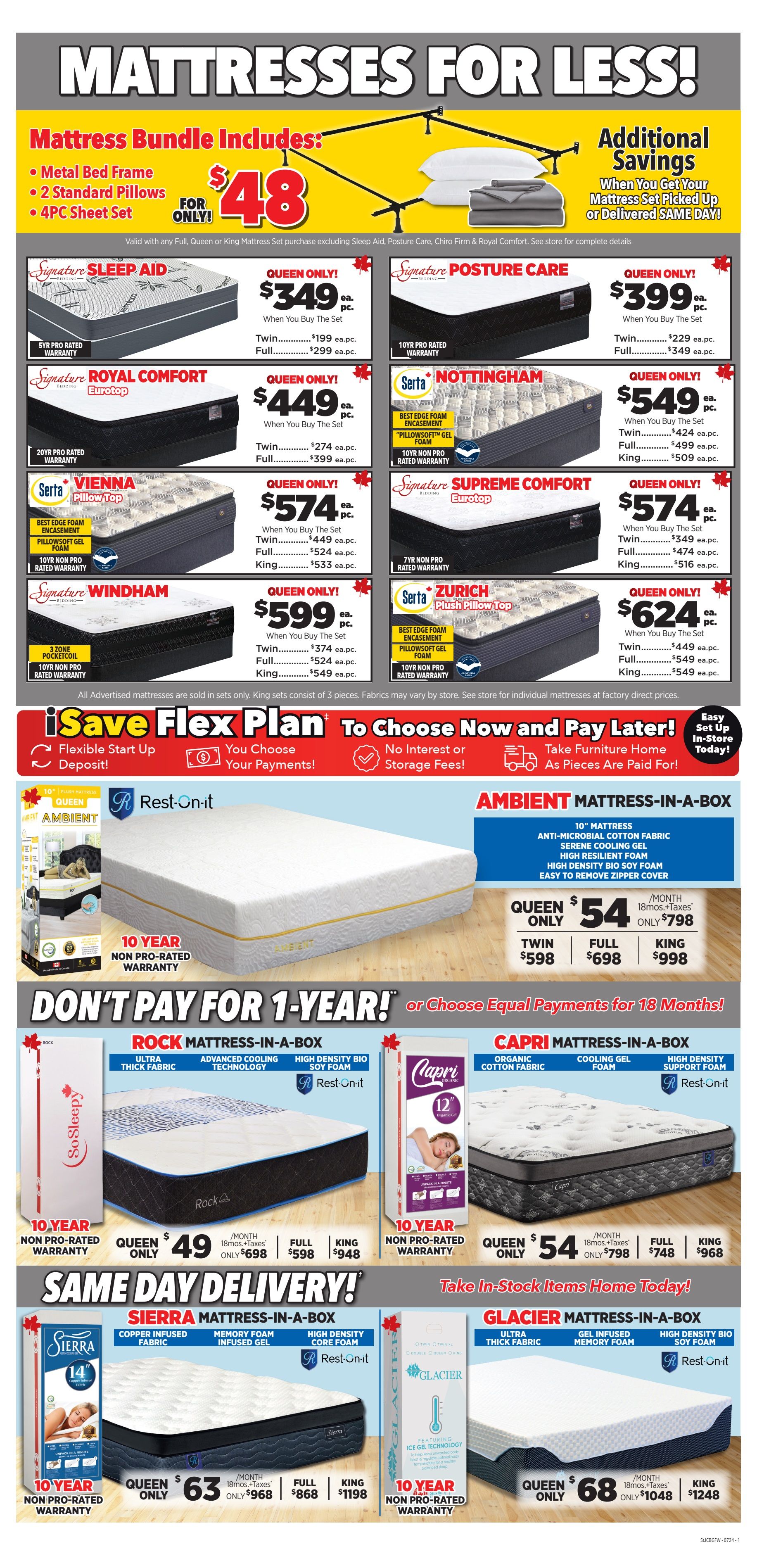 Surplus Furniture & Mattress Warehouse (Grand Falls Windsor) Flyer September 16 to 29