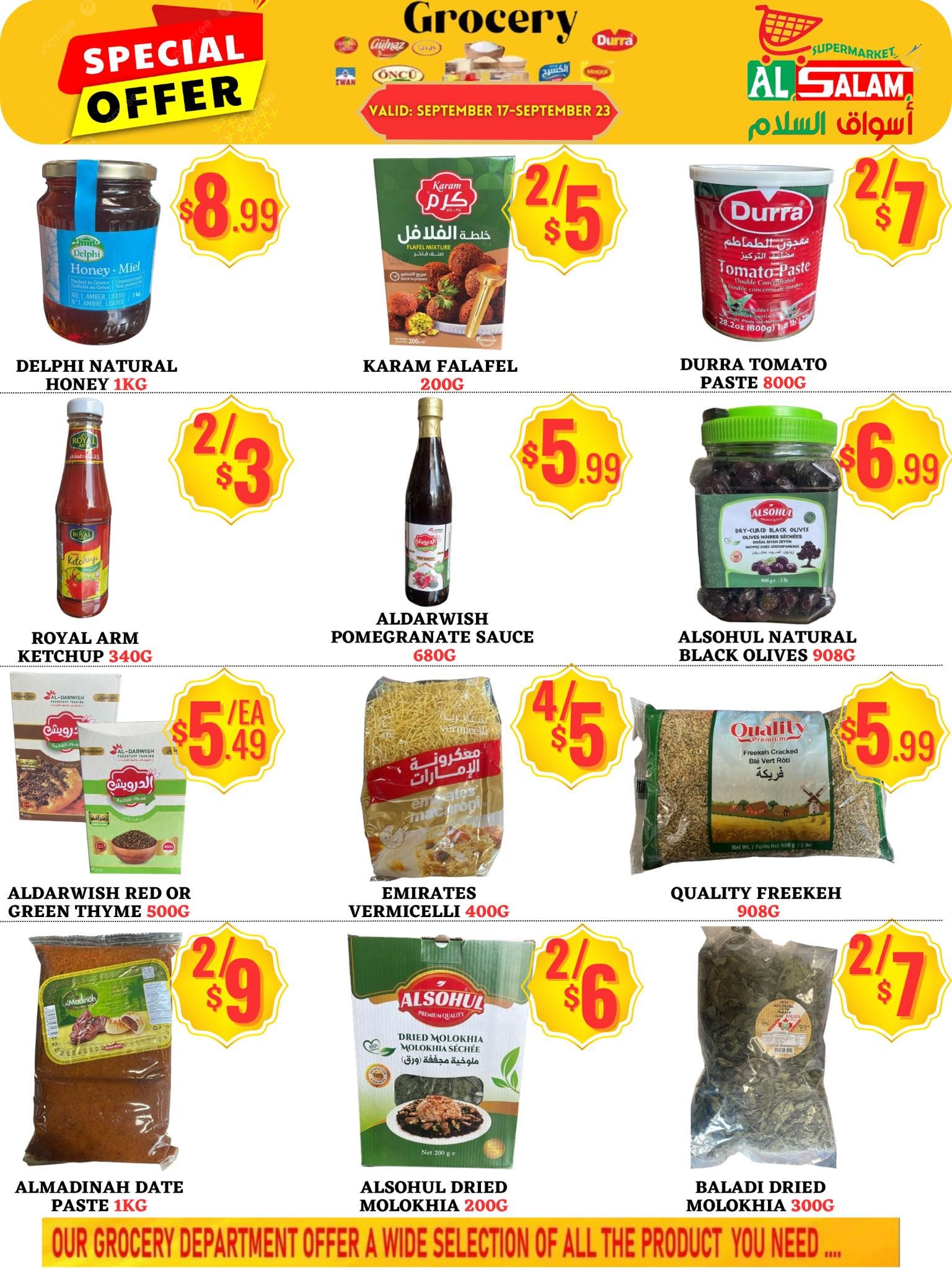 Al-Salam Supermarket Flyer September 17 to 23
