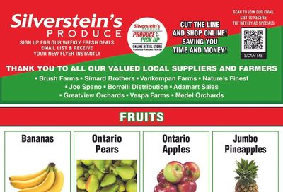 Silverstein's Produce Flyer September 17 to 21