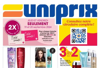 Uniprix Flyer September 19 to 25