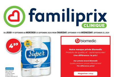 Familiprix Clinique Flyer September 19 to 25