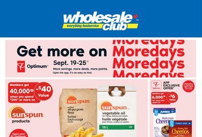 Wholesale Club (West) Flyer September 19 to 25