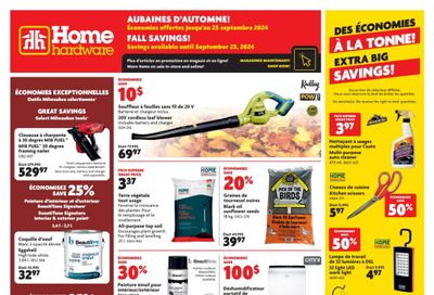 Home Hardware (QC) Flyer September 19 to 25