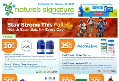 Nature's Signature Flyer September 19 to October 16