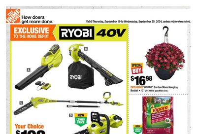 Home Depot (ON) Flyer September 19 to 25