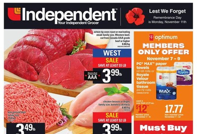 Independent Grocer (West) Flyer November 7 to 13