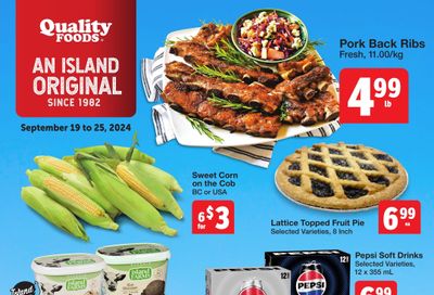 Quality Foods Flyer September 19 to 25