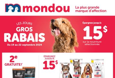 Mondou Flyer September 19 to 22