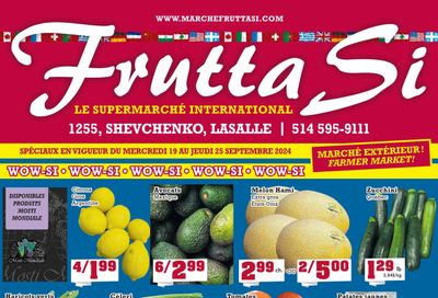 Frutta Si Flyer September 19 to 25