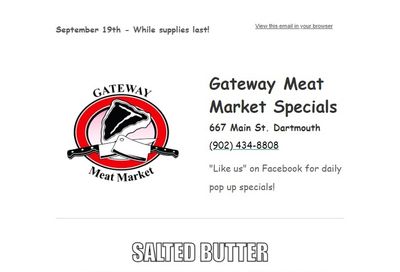 Gateway Meat Market Flyer September 19 to 25