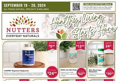 Nutters Everyday Naturals Flyer September 19 to 28