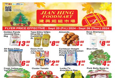 Jian Hing Foodmart (Scarborough) Flyer September 20 to 26