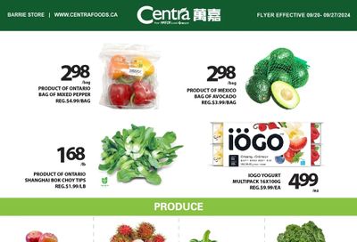 Centra Foods (Barrie) Flyer September 20 to 26