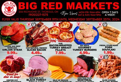 Big Red Markets Flyer September 19 to 25