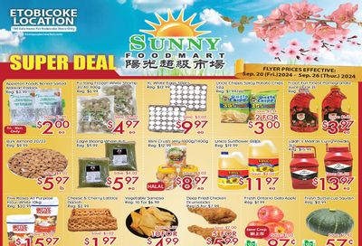 Sunny Foodmart (Etobicoke) Flyer September 20 to 26