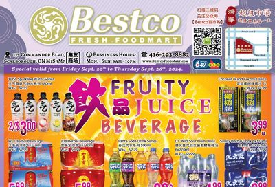 BestCo Food Mart (Scarborough) Flyer September 20 to 26