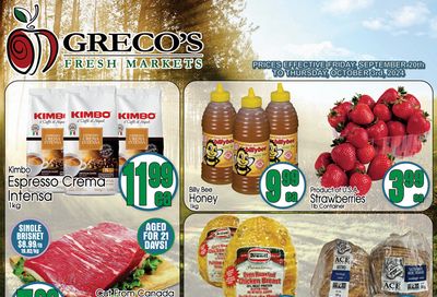 Greco's Fresh Market Flyer September 20 to October 3