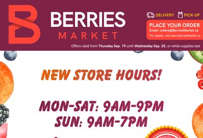 Berries Market Flyer September 19 to 25