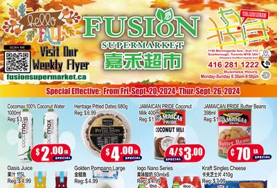 Fusion Supermarket Flyer September 20 to 26