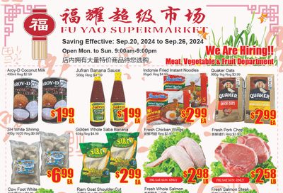 Fu Yao Supermarket Flyer September 20 to 26