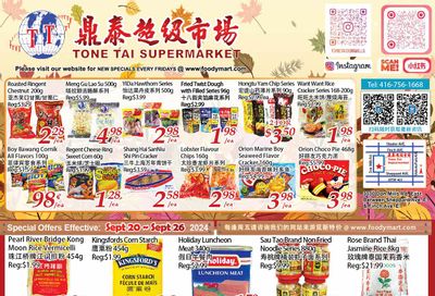 Tone Tai Supermarket Flyer September 20 to 26