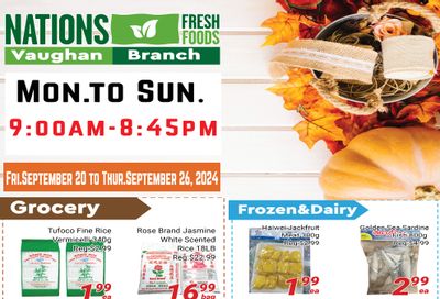 Nations Fresh Foods (Vaughan) Flyer September 20 to 26