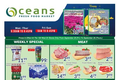 Oceans Fresh Food Market (West Dr., Brampton) Flyer September 20 to 26