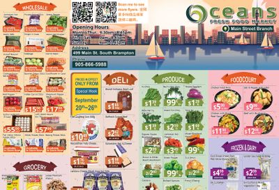 Oceans Fresh Food Market (Main St., Brampton) Flyer September 20 to 26