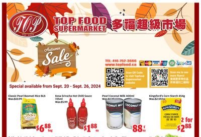 Top Food Supermarket Flyer September 20 to 26