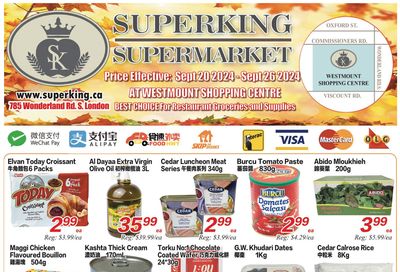 Superking Supermarket (London) Flyer September 20 to 26