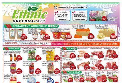 Ethnic Supermarket (Guelph) Flyer September 20 to 26