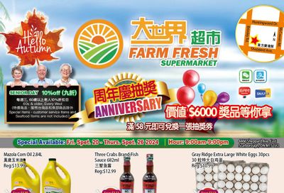 Farm Fresh Supermarket Flyer September 20 to 26