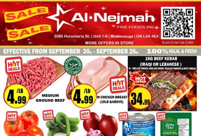 Alnejmah Fine Foods Inc. Flyer September 20 to 26