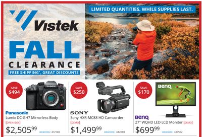 Vistek Flyer September 20 to October 4