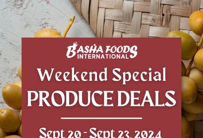 Basha Foods International Weekend Deals Flyer September 20 to 23