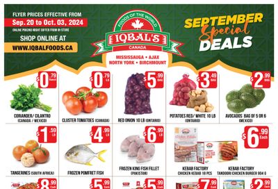 Iqbal Foods Flyer September 20 to October 3