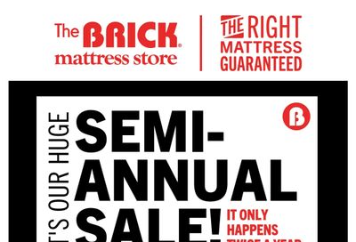 The Brick Mattress Store Flyer September 20 to 23