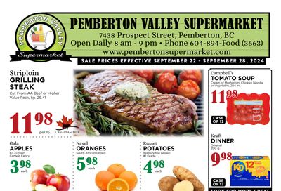 Pemberton Valley Supermarket Flyer September 22 to 28