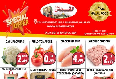 Al-Quds Supermarket Flyer September 20 to 26