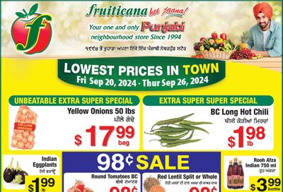 Fruiticana (Calgary) Flyer September 20 to 26