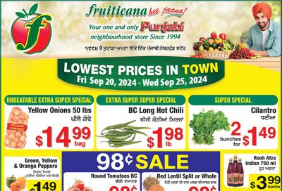 Fruiticana (Kelowna) Flyer September 20 to 25