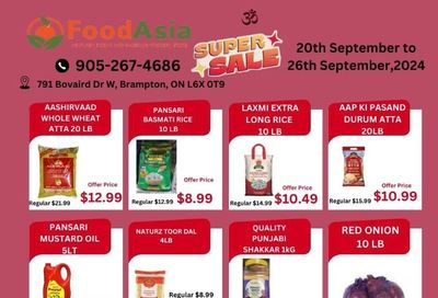 FoodAsia Flyer September 20 to 26