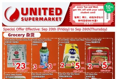 United Supermarket Flyer September 20 to 26