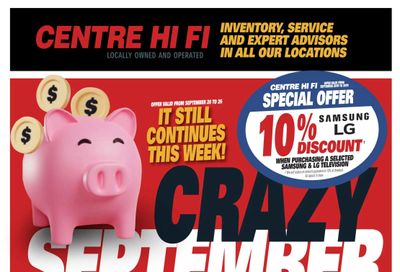 Centre Hi-Fi Flyer September 20 to 26