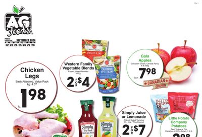 AG Foods Flyer September 22 to 28