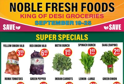 Noble Fresh Foods Flyer September 19 to 25