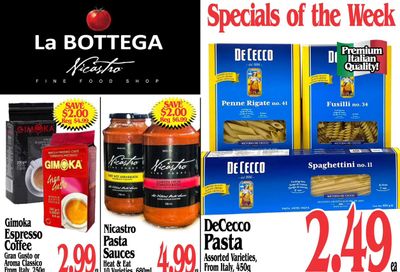 La Bottega Nicastro Fine Foods Flyer September 23 to October 6